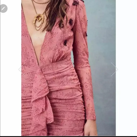 🍋For Love and Lemons Daisy Lace Mini Dress - Picture 3 of 16